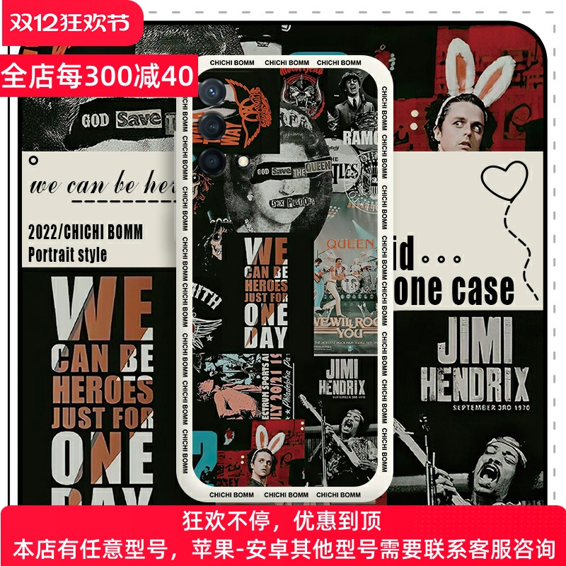 复古欧美海报适用oppok9s手机壳oppok9液态硅胶oppok9pr全包防摔k9x艺术k7x新款k5插画潮牌k3女k7套小众网红