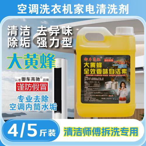 正品大黄蜂自洁素洗空调家电清洗浓缩型自洁素免擦清洁污渍拆洗师