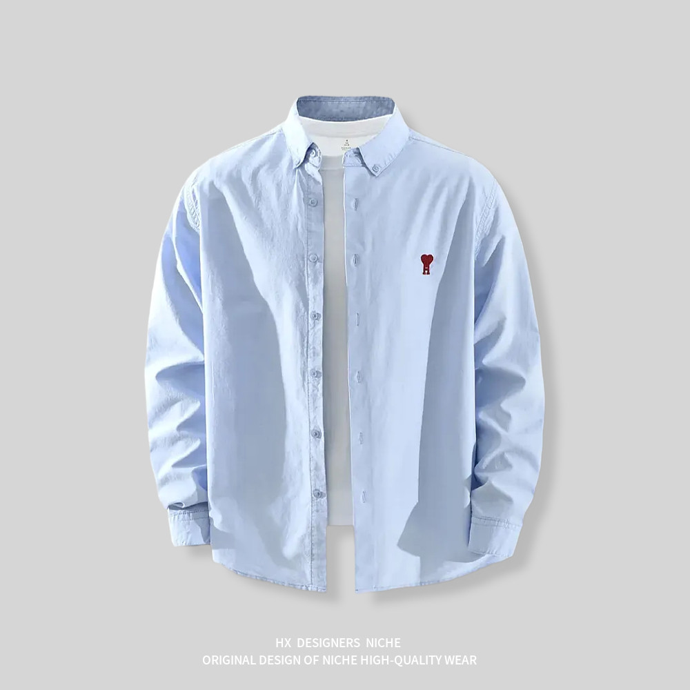 『心形』汉序设计感  春季日系复古长袖衬衫男士宽松休闲衬衣外套,男装,汉服,淘宝优惠券,粉丝福利购,淘宝优惠卷