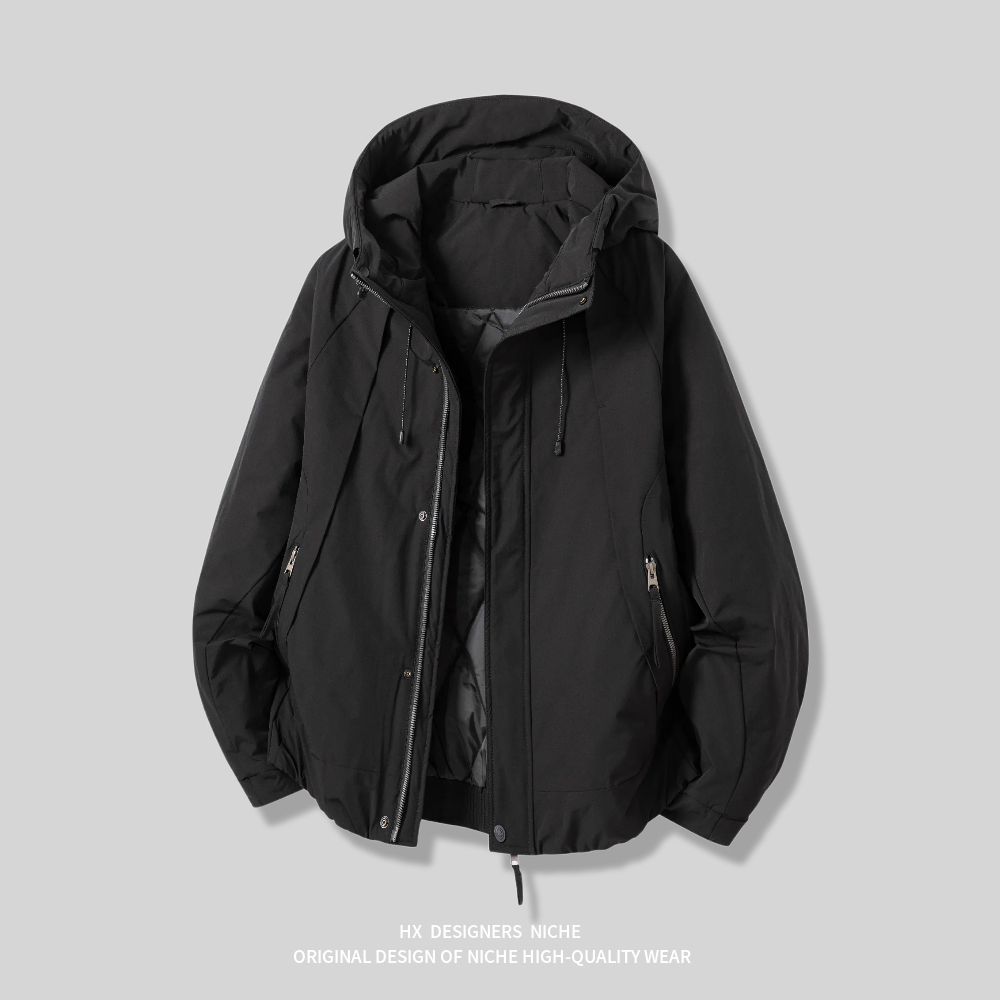 连帽工装夹棉保暖夹克棉衣男上衣