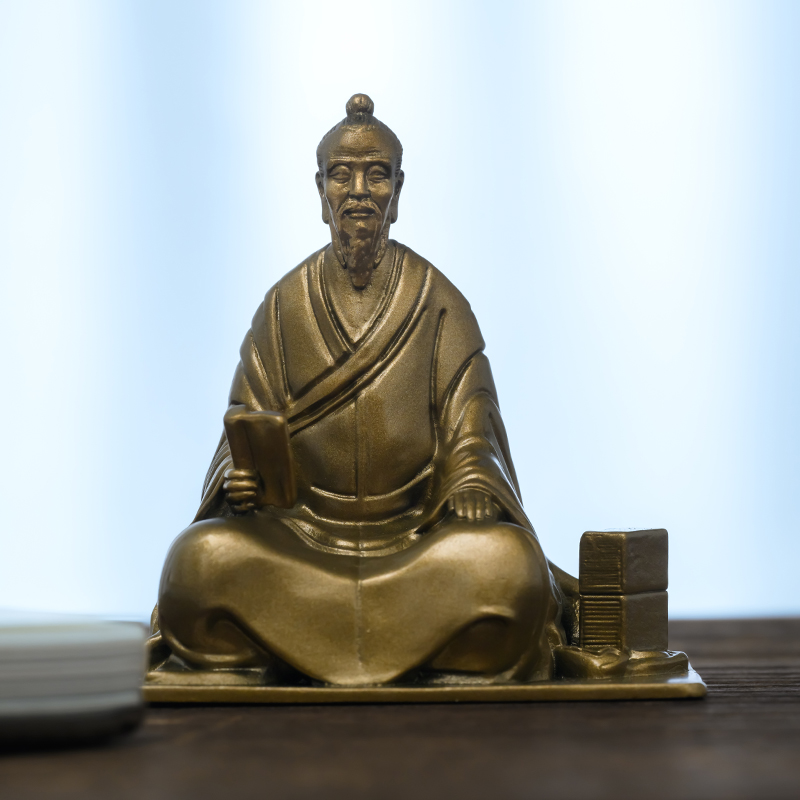 简修行黄铜王阳明摆件随身佛