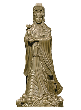 简修行黄铜湄洲妈祖摆件神像随身