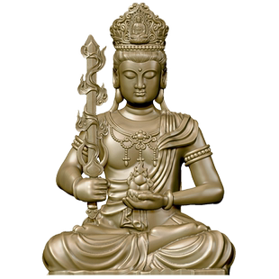 简修行虚空藏菩萨佛像属虎属牛本命佛黄铜像随身佛精致家居装饰品