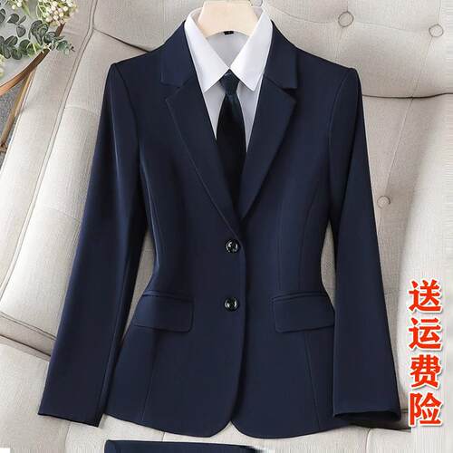 春秋冬酒店职业西装套装女士前台面试工装正装高端西服前台工作服
