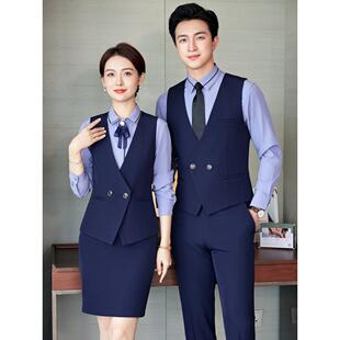 专业马甲套装女物业珠宝酒店Ktv前台接待服务员美容师工作服