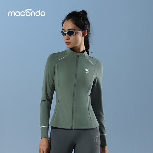 原创单品｜女子沙漏腰针织拉链开衫5代速干无缝立领夜跑反光