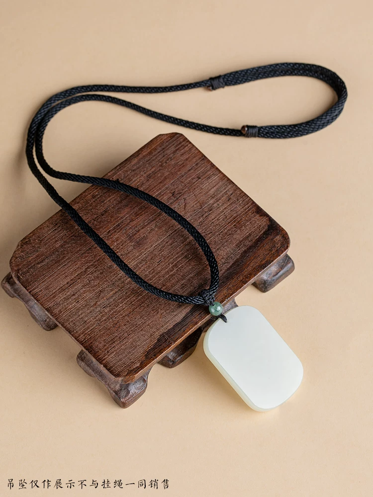 Защитный амулет, пряжка, подвеска, изумрудный ремешок из jade, тканый кожаный шнур