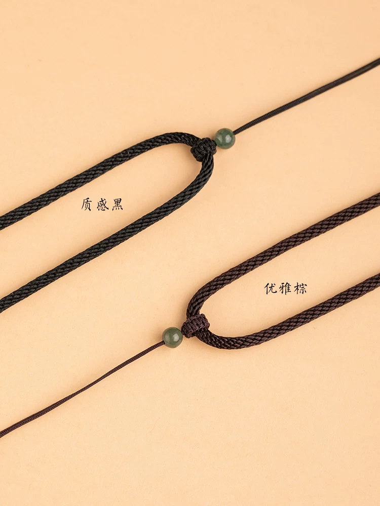Защитный амулет, пряжка, подвеска, изумрудный ремешок из jade, тканый кожаный шнур