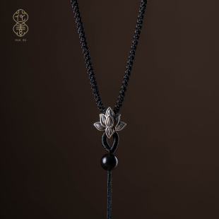 纯银手工编织绳项链绳黄金吊坠绳子平安扣编绳玉佩玉石吊坠挂绳男