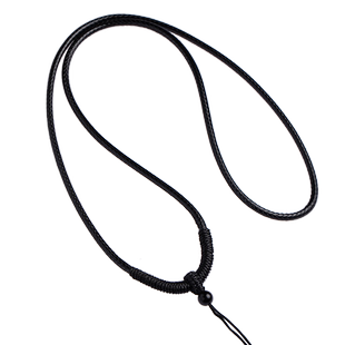 平安扣挂绳皮绳黑色绳子挂件绳无事牌玉石编绳黄金项链绳编织绳男