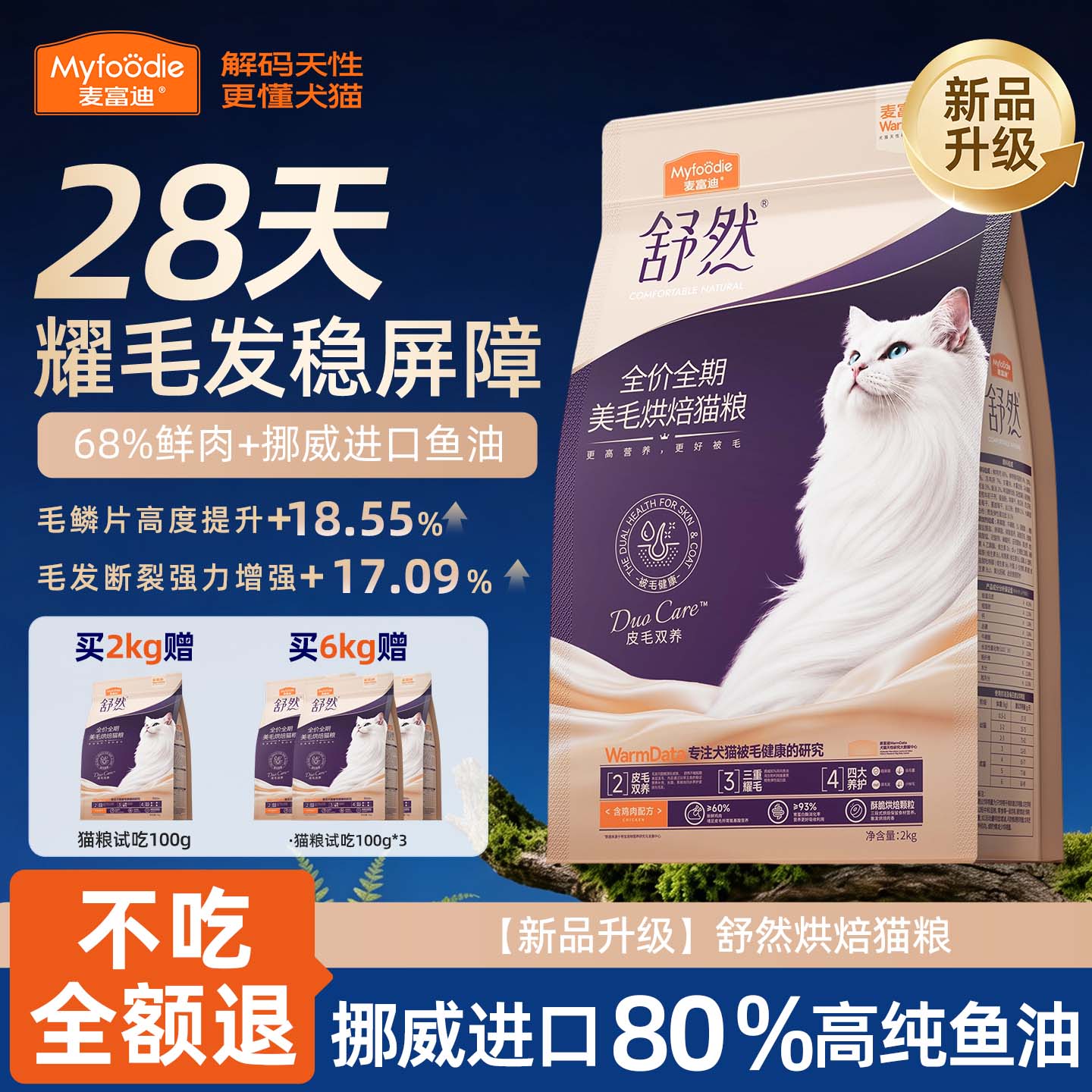 【新品上市】麦富迪舒然猫粮官旗图片
