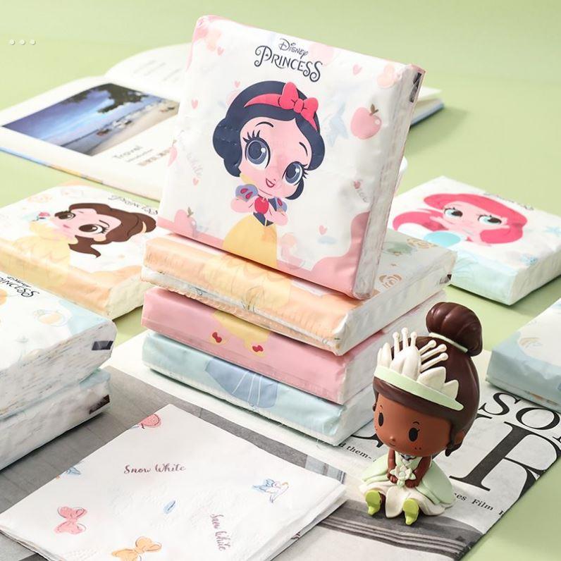 公主系列印花抽纸便捷装40抽耐用装饰居家摆件家用