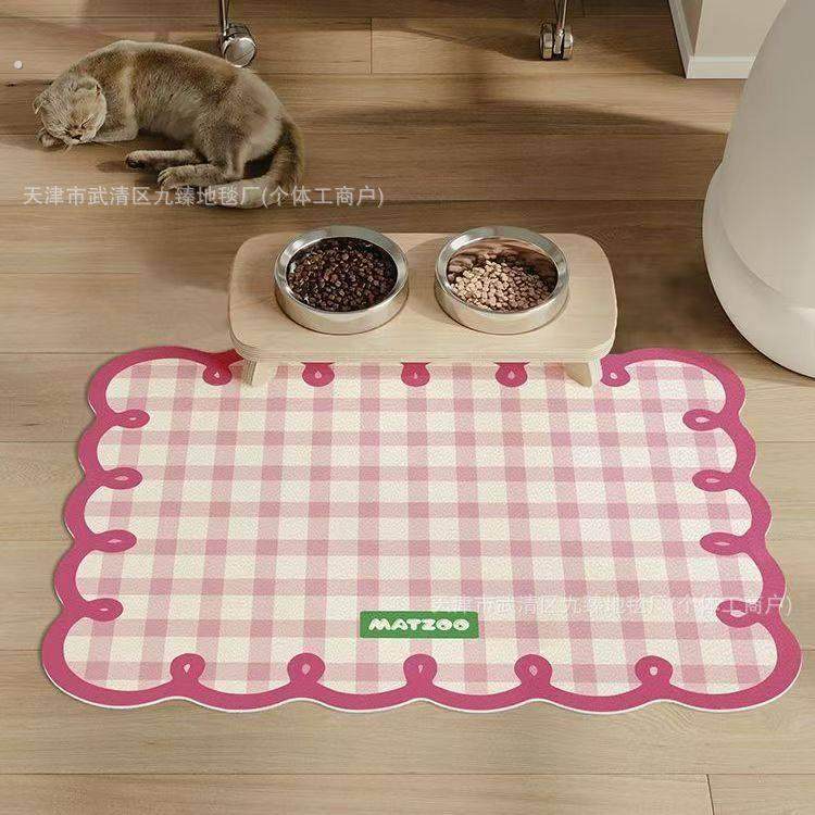 猫碗垫盘地垫宠物猫咪狗狗餐垫宠物碗耐脏防溅防漏耐脏易清洁用品,居家布艺,家用脚垫,淘宝优惠券,粉丝福利购,淘宝优惠卷