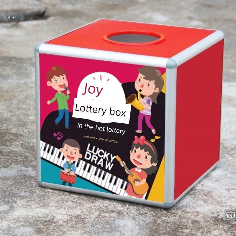 学生奖励抽奖箱活动道具创意儿童小学生网红亚克力透明抽号抓奖箱