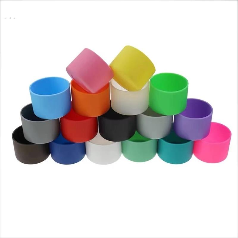 硅胶防滑杯套7.5/9cm不锈钢杯太空壶硅胶底座硅胶套2oz-40oz通用