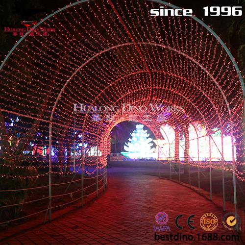 兔年春节元宵节新品彩灯通道拱门通道效果灯创意灯会彩灯