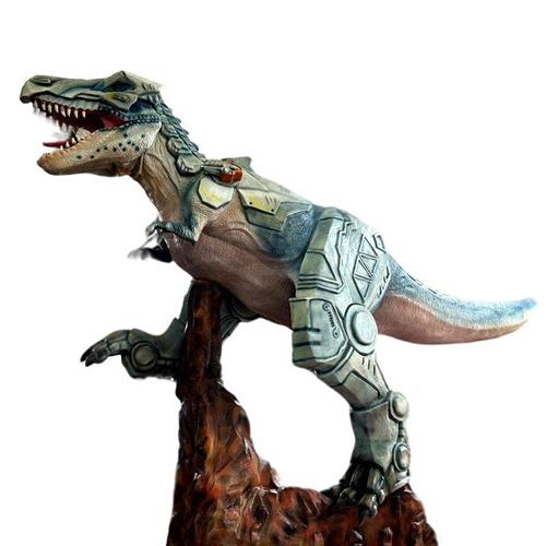 跨境热销仿真霸王龙模型户外园林公园大型侏罗纪恐龙雕塑摆件