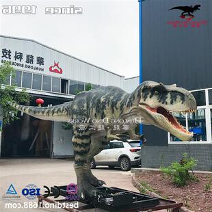 大型仿真硅胶机械电动霸王龙专业恐龙制作厂家侏罗世纪公园儿模型