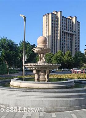 小区大理石喷水珠厂家别墅花岗岩流水珠报价工厂石材吐水珠图案