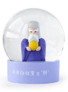 树脂雪花球水晶球狼人杀游戏手办飘雪花彩绘树脂雪花球工厂