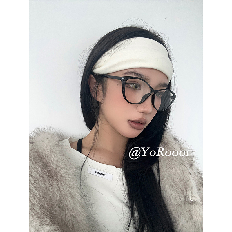秋冬软糯针织宽边发箍发卡