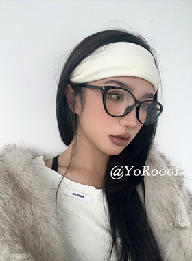 秋冬软糯针织宽边发箍发卡