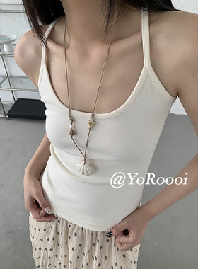 YoRoooi编织海边度假风贝壳项链