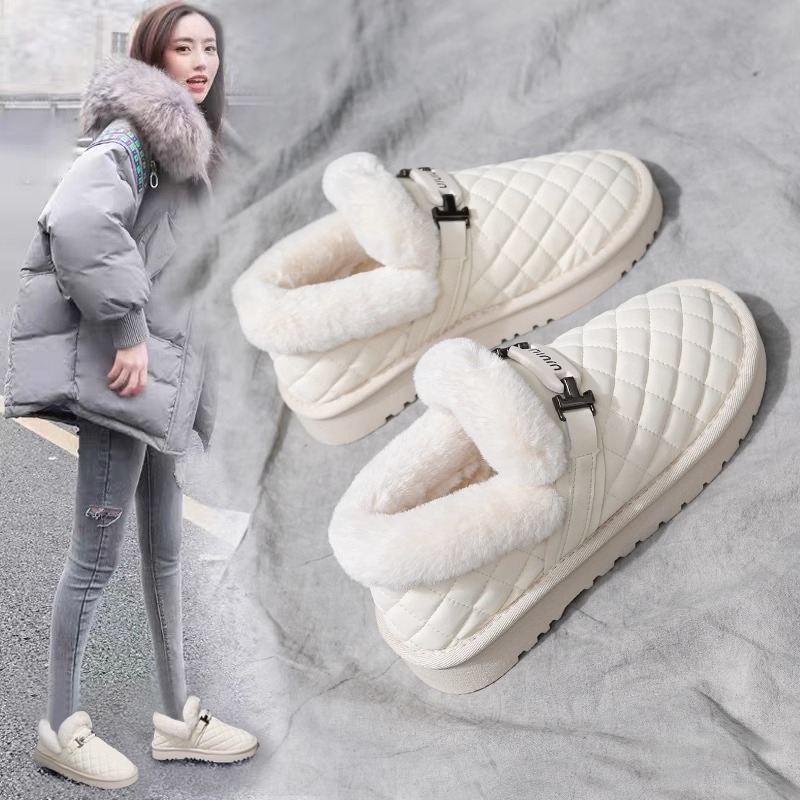 婉亦雅冬季加绒加厚雪地靴