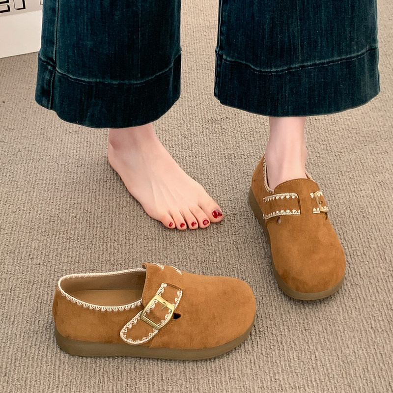全包勃肯鞋女款2026新款春季厚底博肯鞋超火一脚蹬单鞋复古乐福鞋,女鞋,勃肯鞋/软木鞋,淘宝优惠券,粉丝福利购,淘宝优惠卷