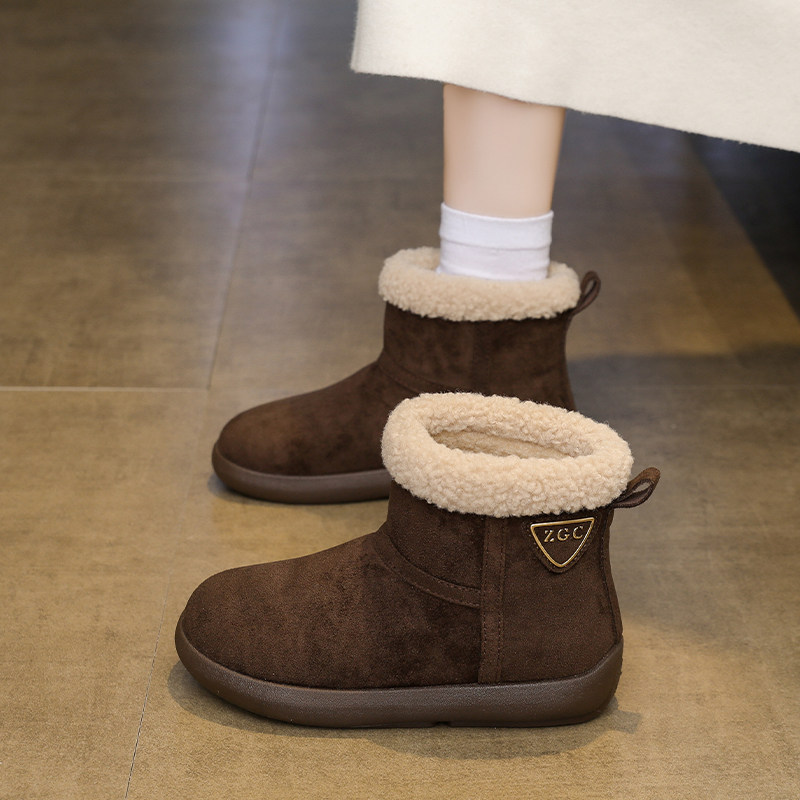厚底东北加绒勃肯雪地靴女2025新款冬季保暖防滑毛毛鞋短筒棉靴子,女鞋,时尚雪地靴,淘宝优惠券,粉丝福利购,淘宝优惠卷