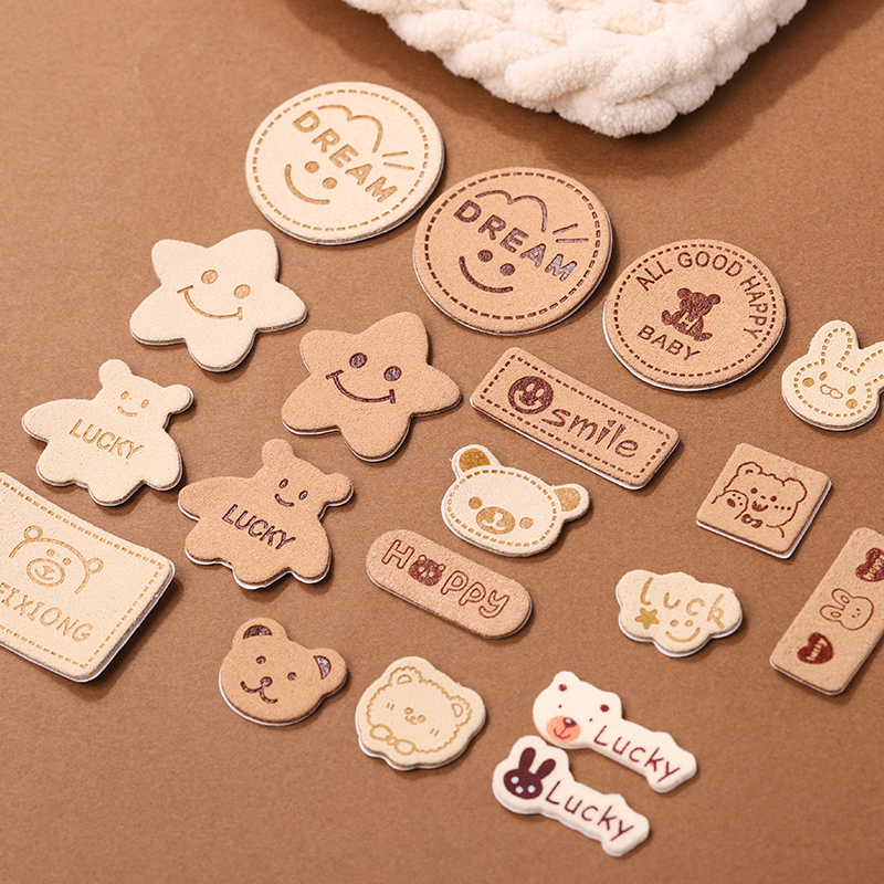 卡通布贴自粘绒皮装饰补丁贴