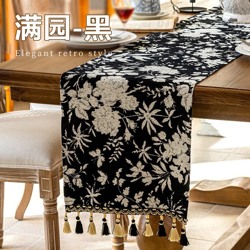 跨境美式复古高级茶几斗柜桌旗