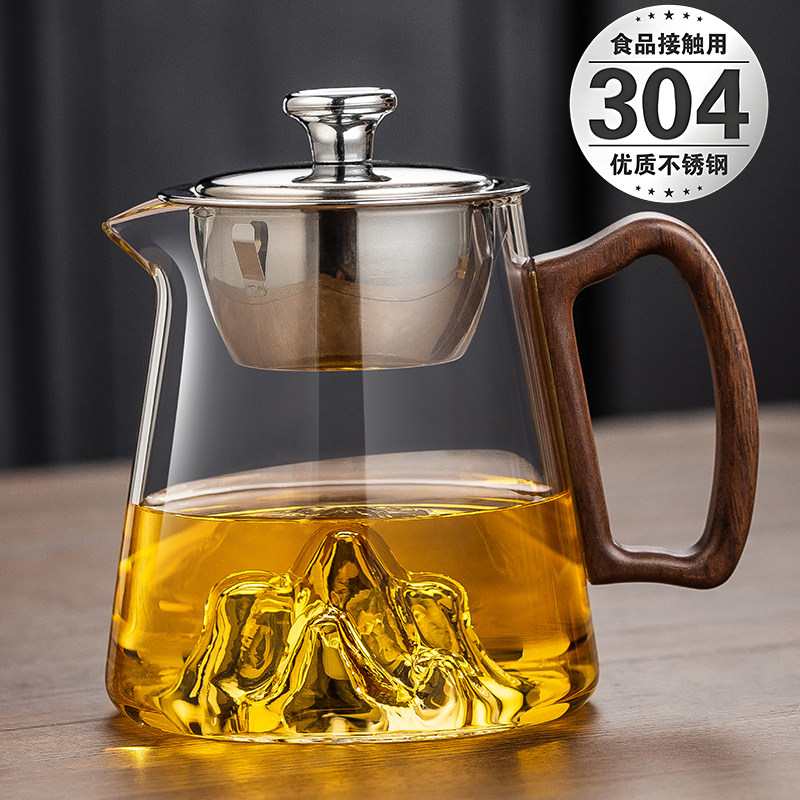 高硼硅玻璃加厚公道杯带茶漏高档分茶器功夫茶具过滤一体泡茶公杯,餐饮具,公道杯,淘宝优惠券,粉丝福利购,淘宝优惠卷