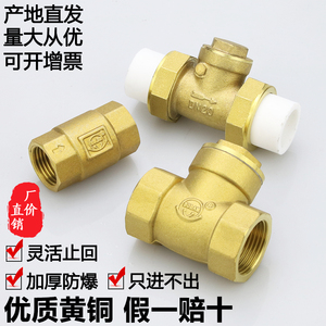 水表全铜ppr卧式止回阀水管单向阀逆止阀dn20 25 32 4分6分1寸2水