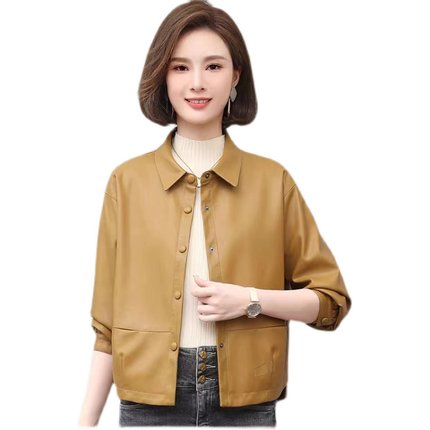 【品牌订单】海宁设计师绵羊款皮衣外套优雅女士小香风外套-607