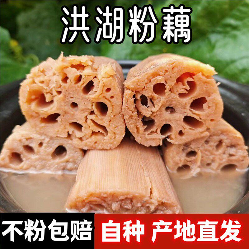 湖北煲汤粉藕糯正宗洪湖粉藕莲藕新鲜九孔面藕现挖发