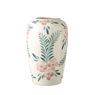 高级感手绘青花瓷新中式复古花瓶陶瓷花器客厅水养插花装饰品摆件