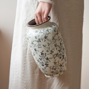 古典创意水墨设计复古陶瓷花瓶水培插花客厅酒店装饰品摆件新中式