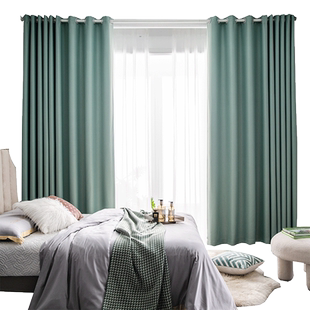 全遮光窗帘2025新款轻奢简约卧室客厅隔热阳台防晒绍兴柯桥遮阳布