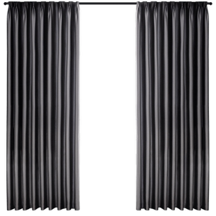 全遮光窗帘成品2025新款挂钩式卧室加厚防光冬季挡风保暖遮阳布帘