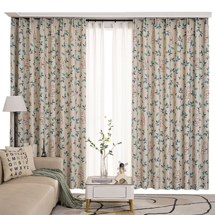 窗帘遮光2025新款卧室飘窗阳台租房特价成品遮阳布挂钩式绍兴柯桥