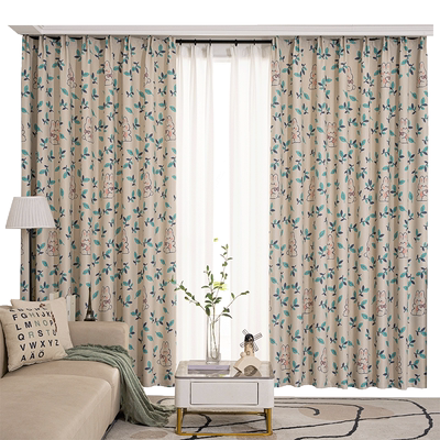 柯桥厂家特价窗帘卧室全遮光成品