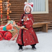 宝宝圆领袍唐装 桐花坞汉服男女童拜年服冬2026新款 儿童过年服古装