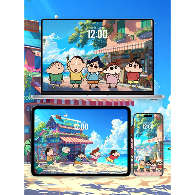 420张蜡笔小新4K苹果手机壁纸电脑iPad平板Macbook壁纸超清壁纸