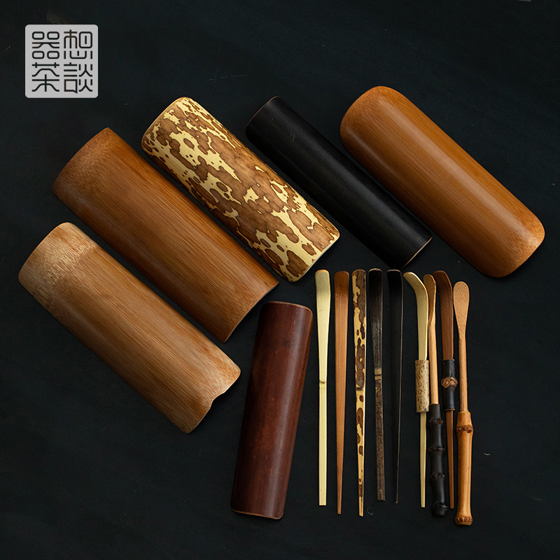 器想茶谈纯手工天然竹材茶拨茶则