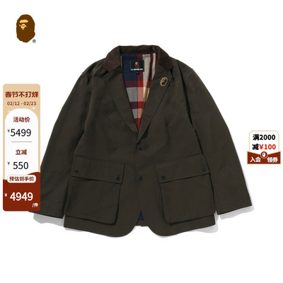 MR.BATHINGAPE灯芯绒翻领夹克