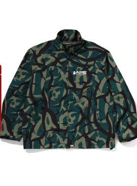 BAPE男装25年春夏荆棘迷彩可拆卸长短袖夹克外套X02401O