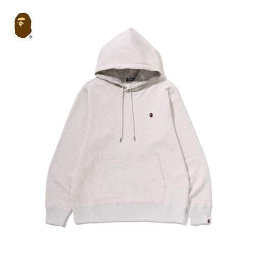 BAPE猿人刺绣纯色标连帽卫衣