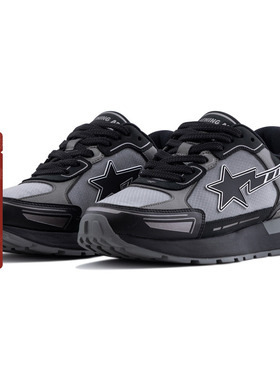 BAPE CROSS STA男女鞋25年秋冬半透明尼龙网面休闲鞋316911P