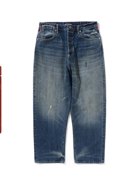 MR.BATHING APE男装24年秋冬猿人胡子刺绣水洗牛仔裤150303N